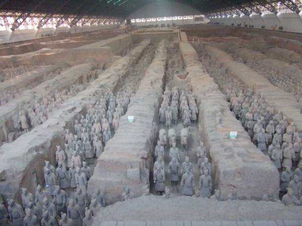 Pit 1 (the best of the three) of the Terracotta Warriors